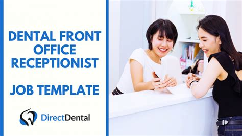 From $16 an hour. . Dental office receptionist jobs
